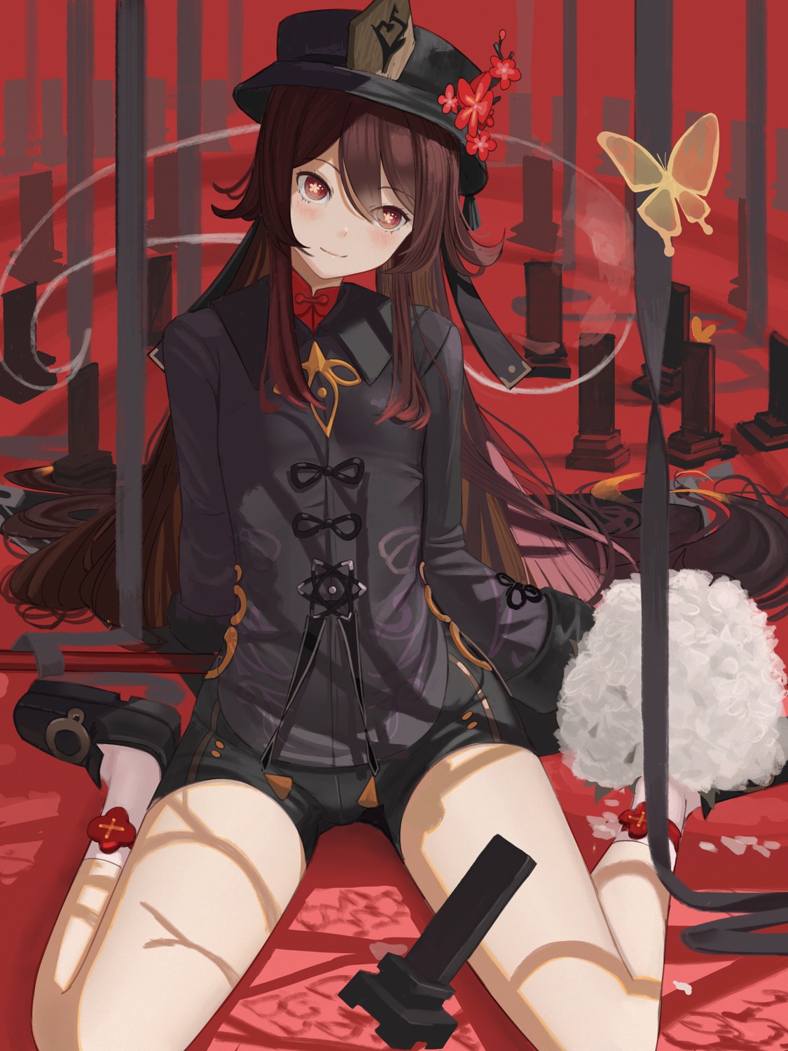 asian_clothes, genshin_impact, hu_tao, lwj