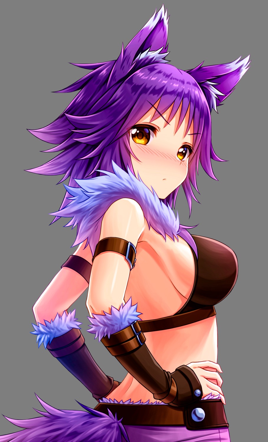 aki_makoto, animal_ears, kitsune, princess_connect!, princess_connect!_re:dive, tail, tomo_(tmtm_mf_mf), transparent_png