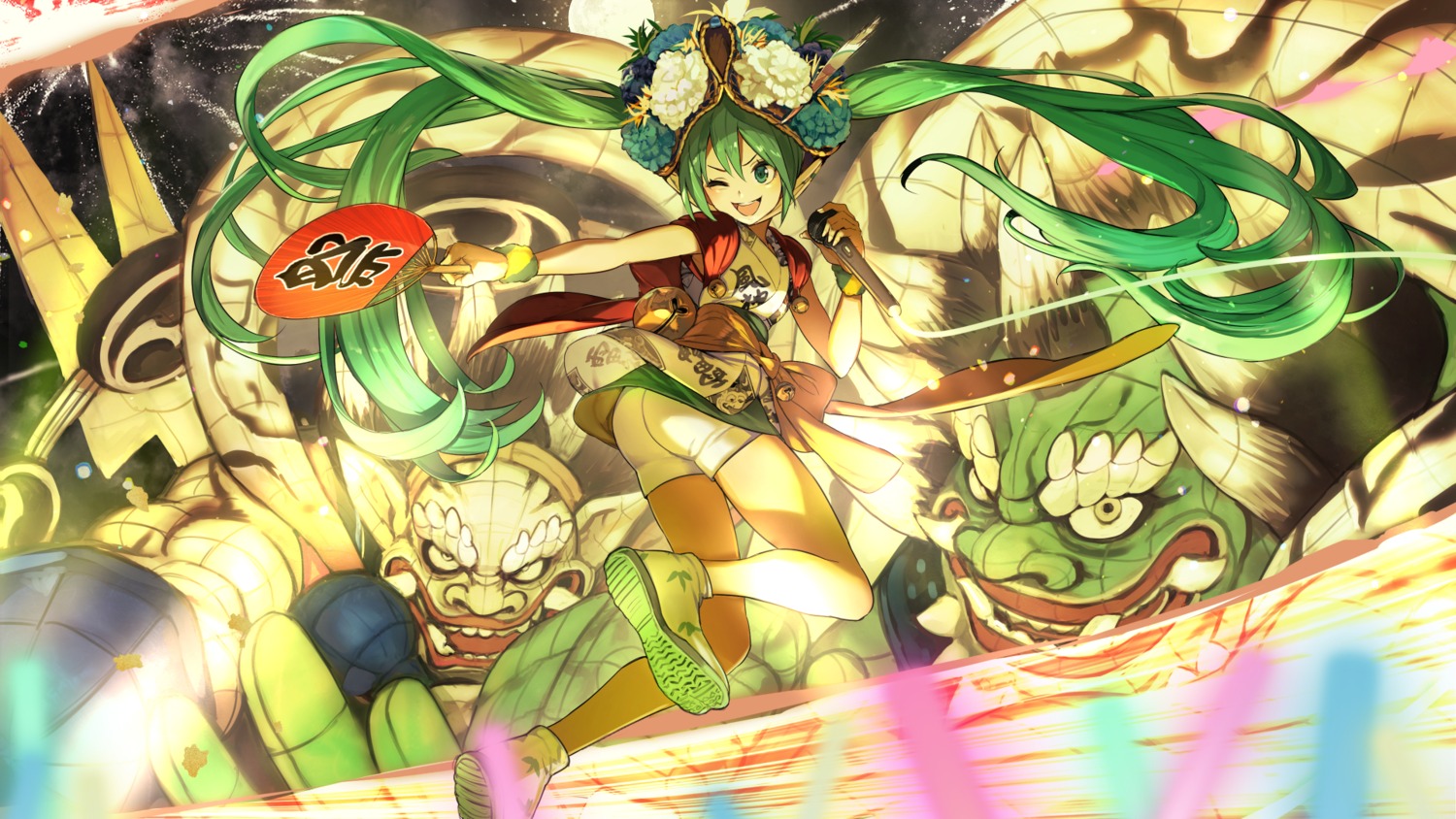 ass, hatsune_miku, hide_(hideout), japanese_clothes, vocaloid