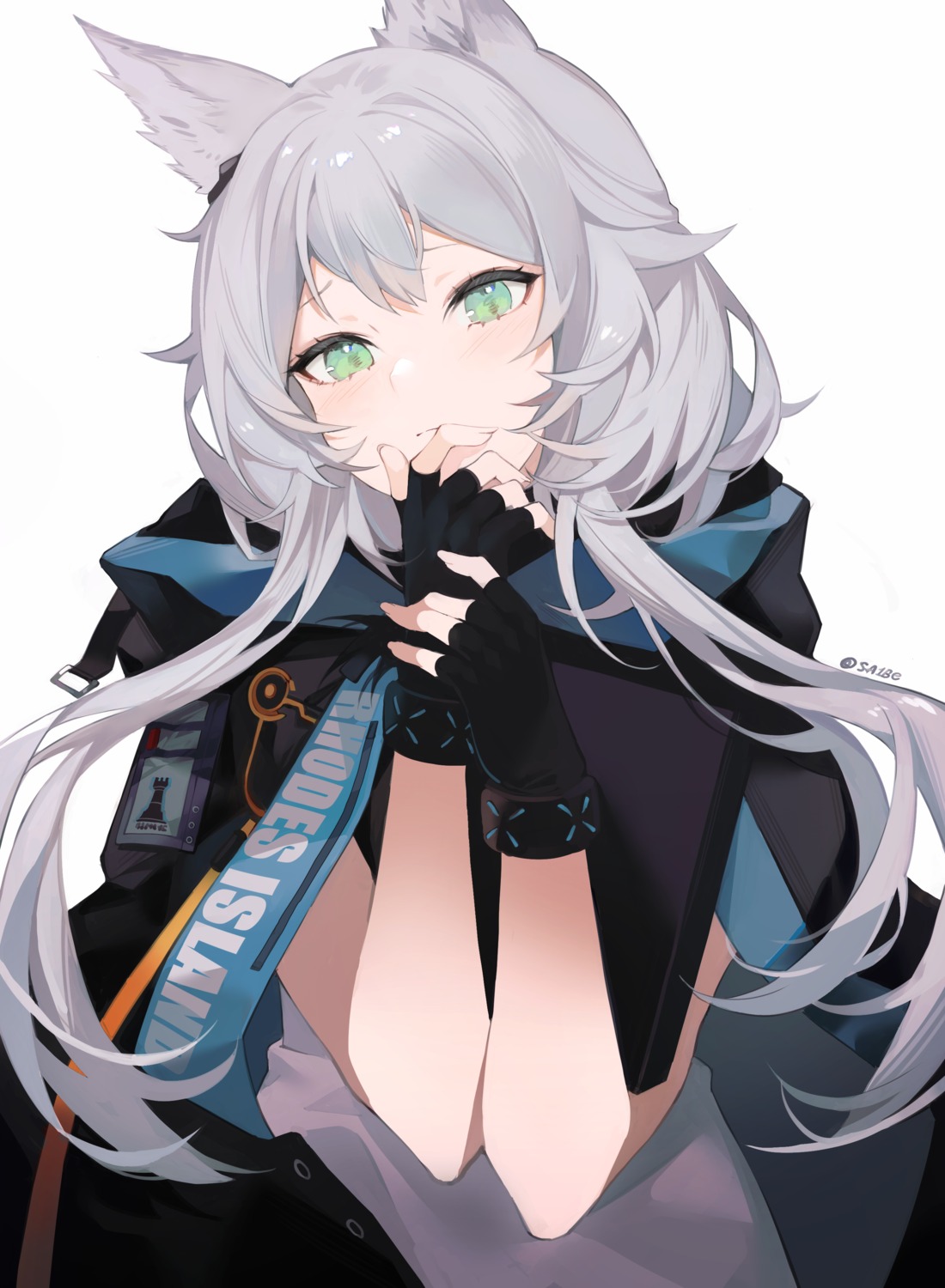 animal_ears, arknights, rosmontis_(arknights), saibe