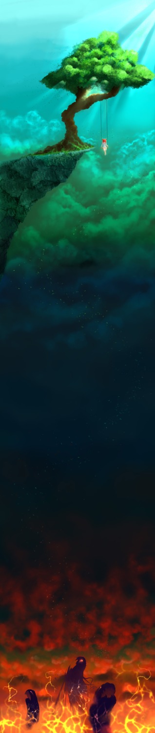 dress, landscape, monster, rtil