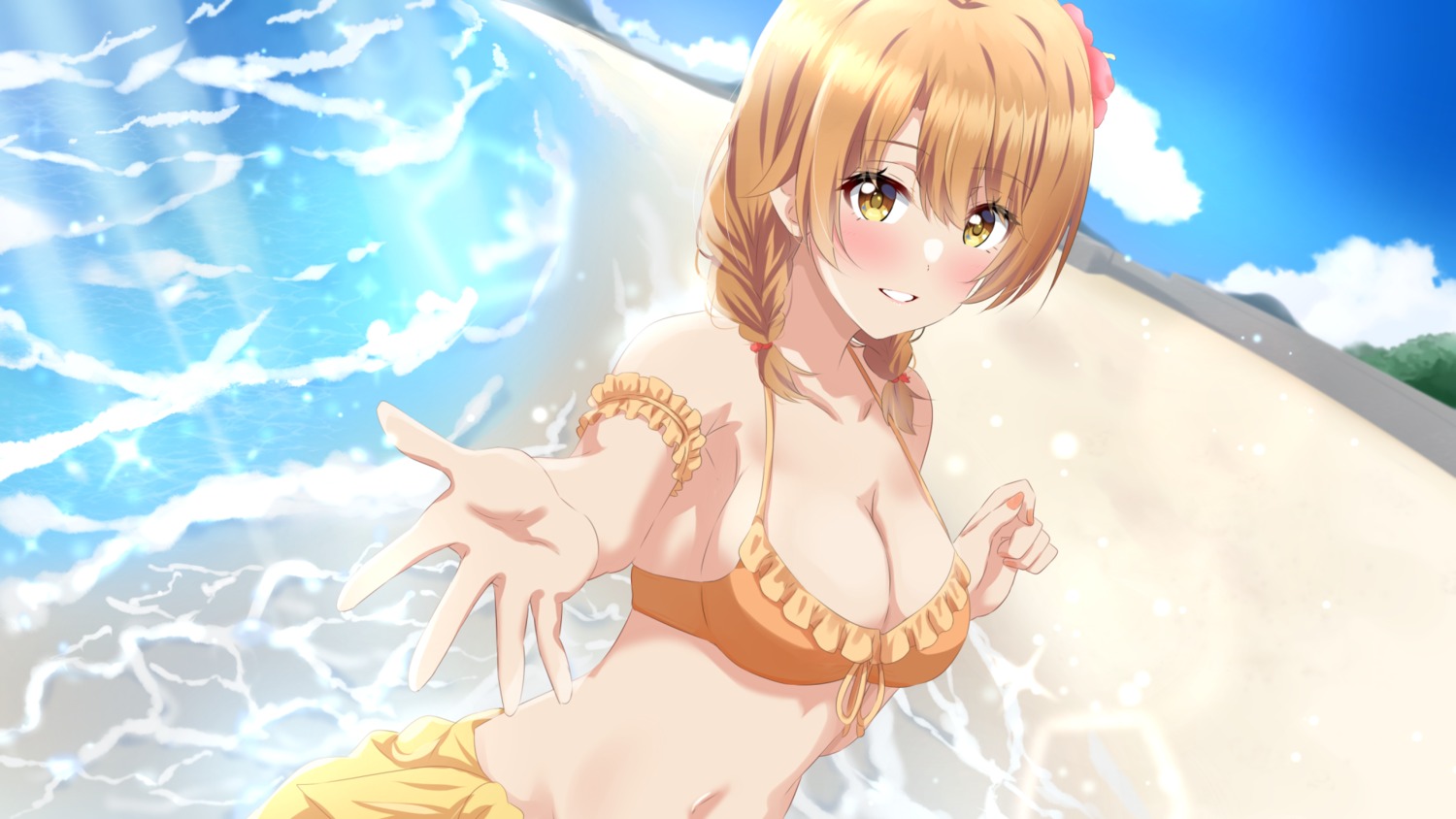 bikini_top, isshiki_iroha, lieass, swimsuits, wallpaper, yahari_ore_no_seishun_lovecome_wa_machigatteiru.