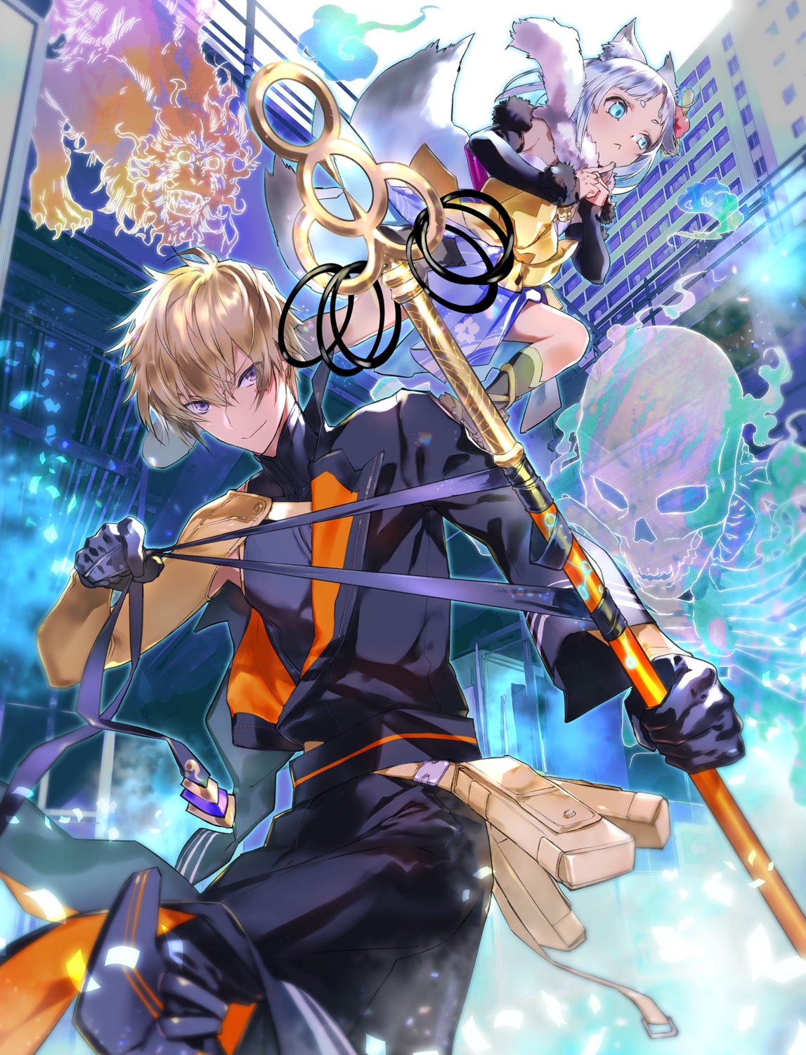 fantasia_re:build, sumihey, tagme, tokyo_ravens, tsuchimikado_harutora, weapon