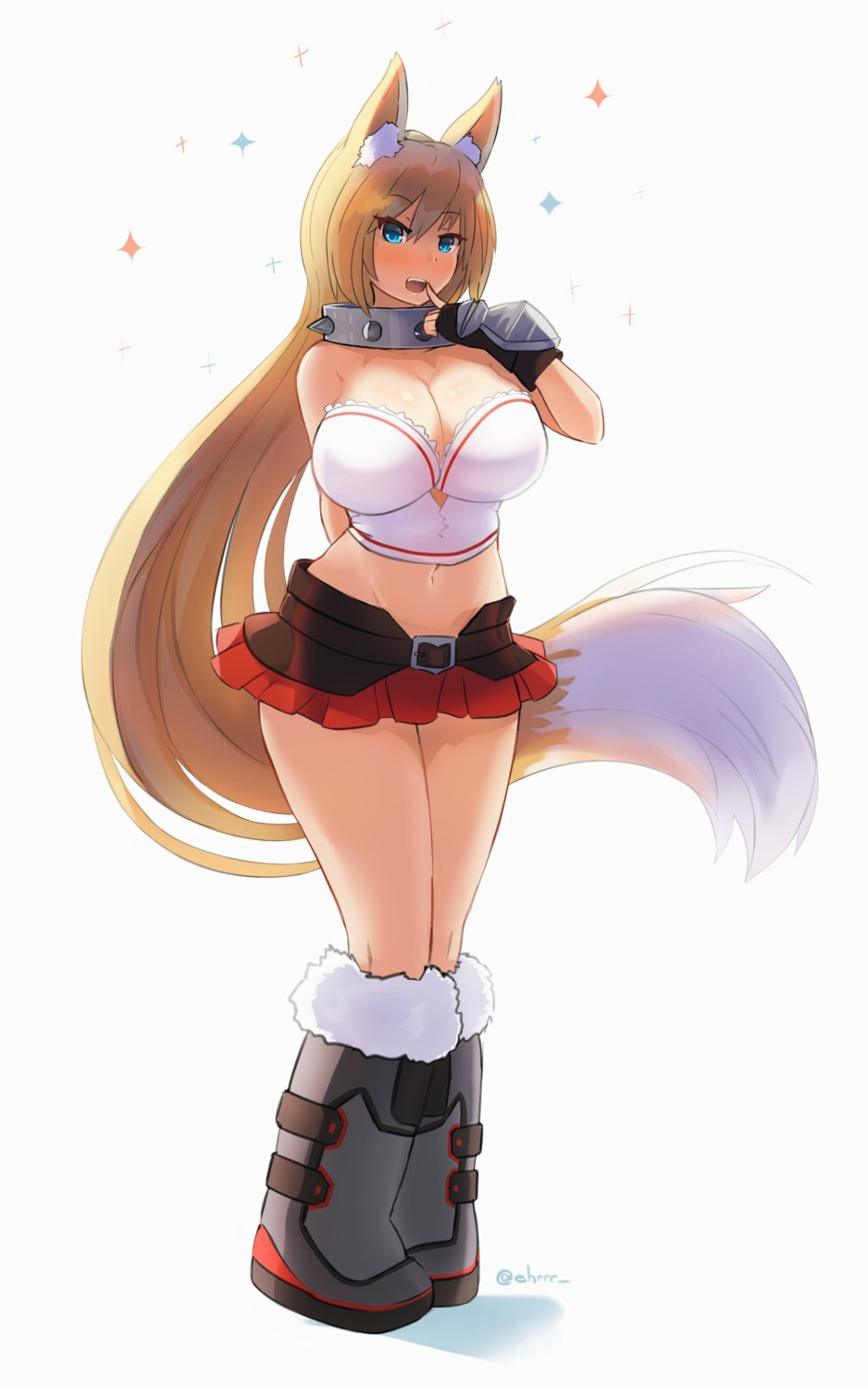 alice_(flanaki), animal_ears, ehrrr, kitsune, no_bra