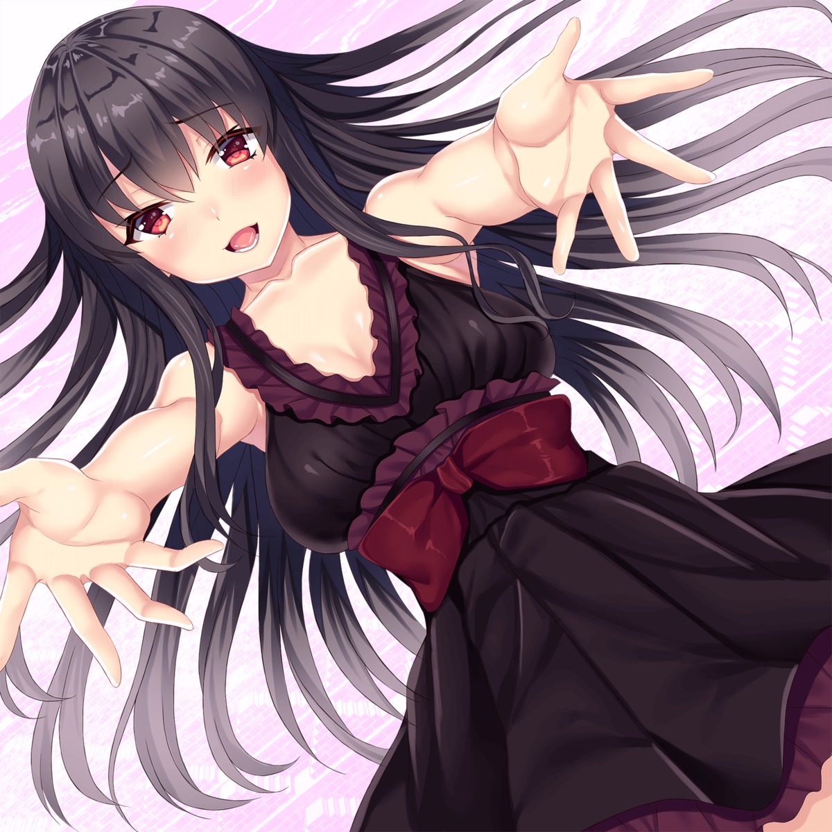 cleavage, dress, kurata_muto