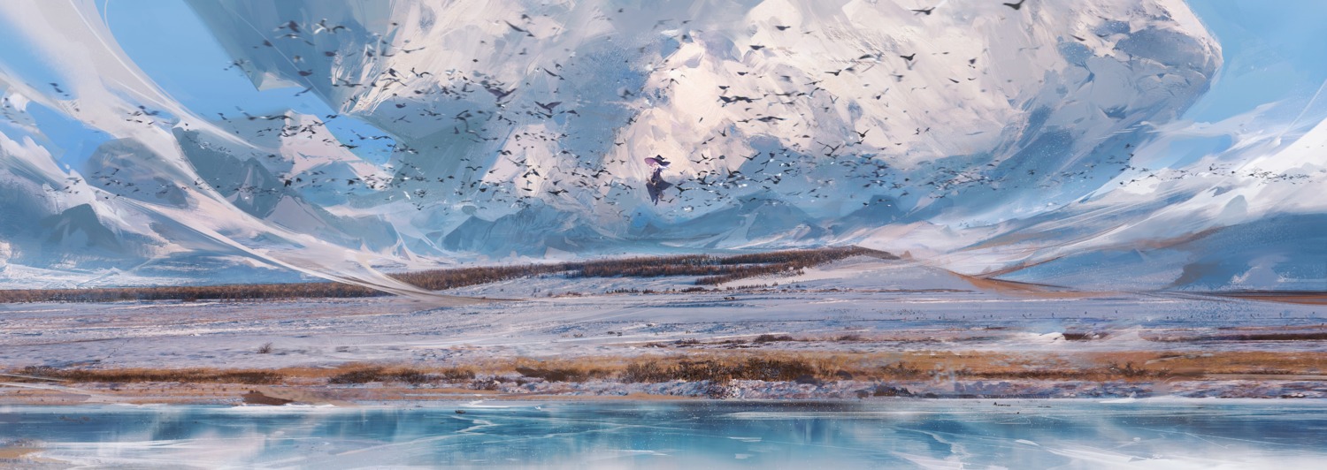 elaina_(majotabi), landscape, majo_no_tabitabi, witch, ying_yi