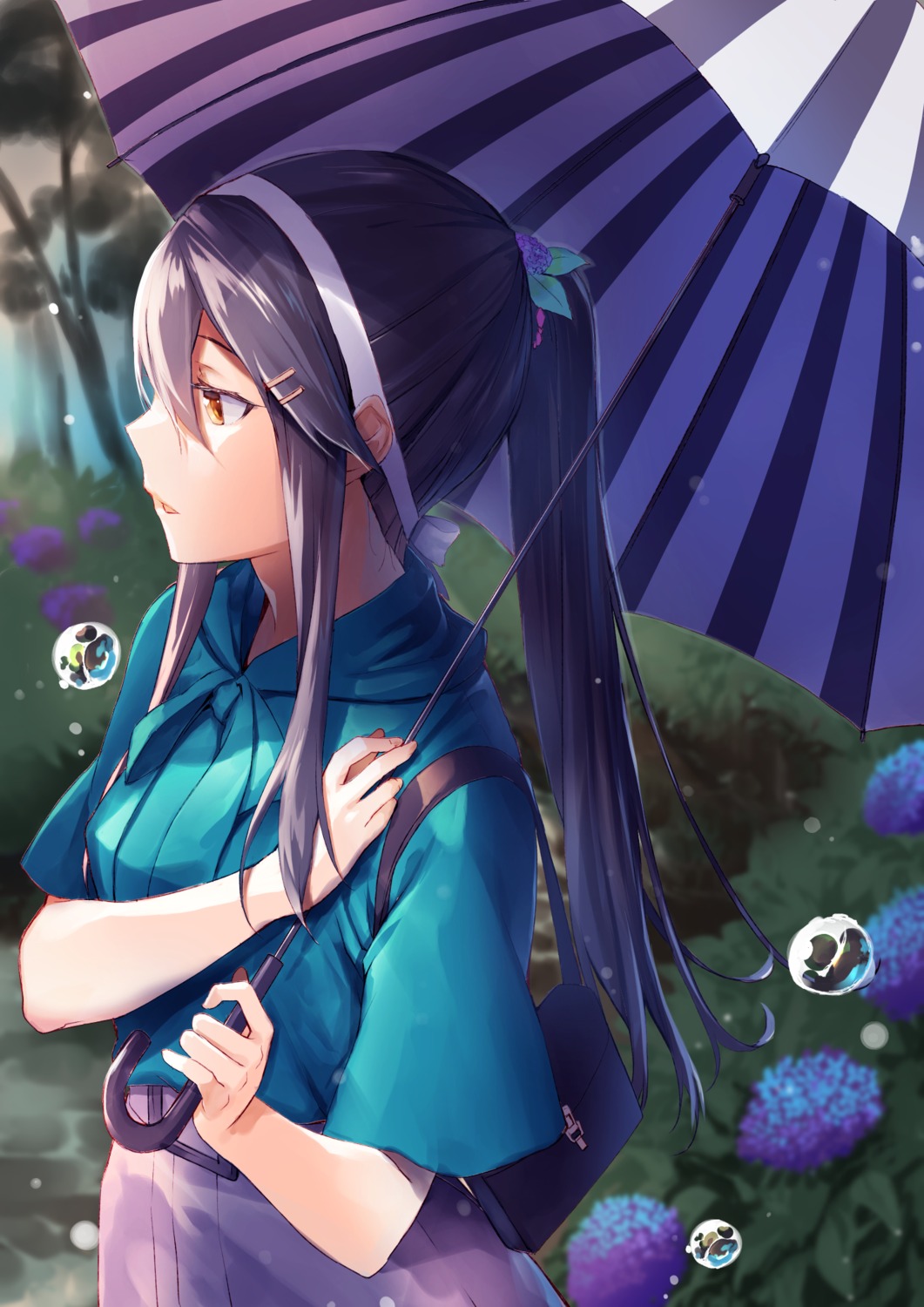 haruna_(kancolle), hazuki_touya, kantai_collection, umbrella