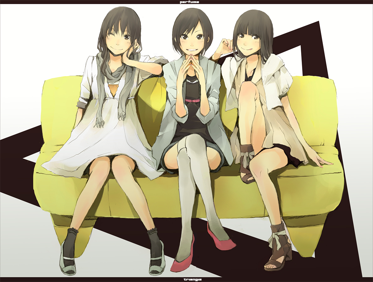 a~chan, kashiyuka, nocchi, perfume, thighhighs, yoshito