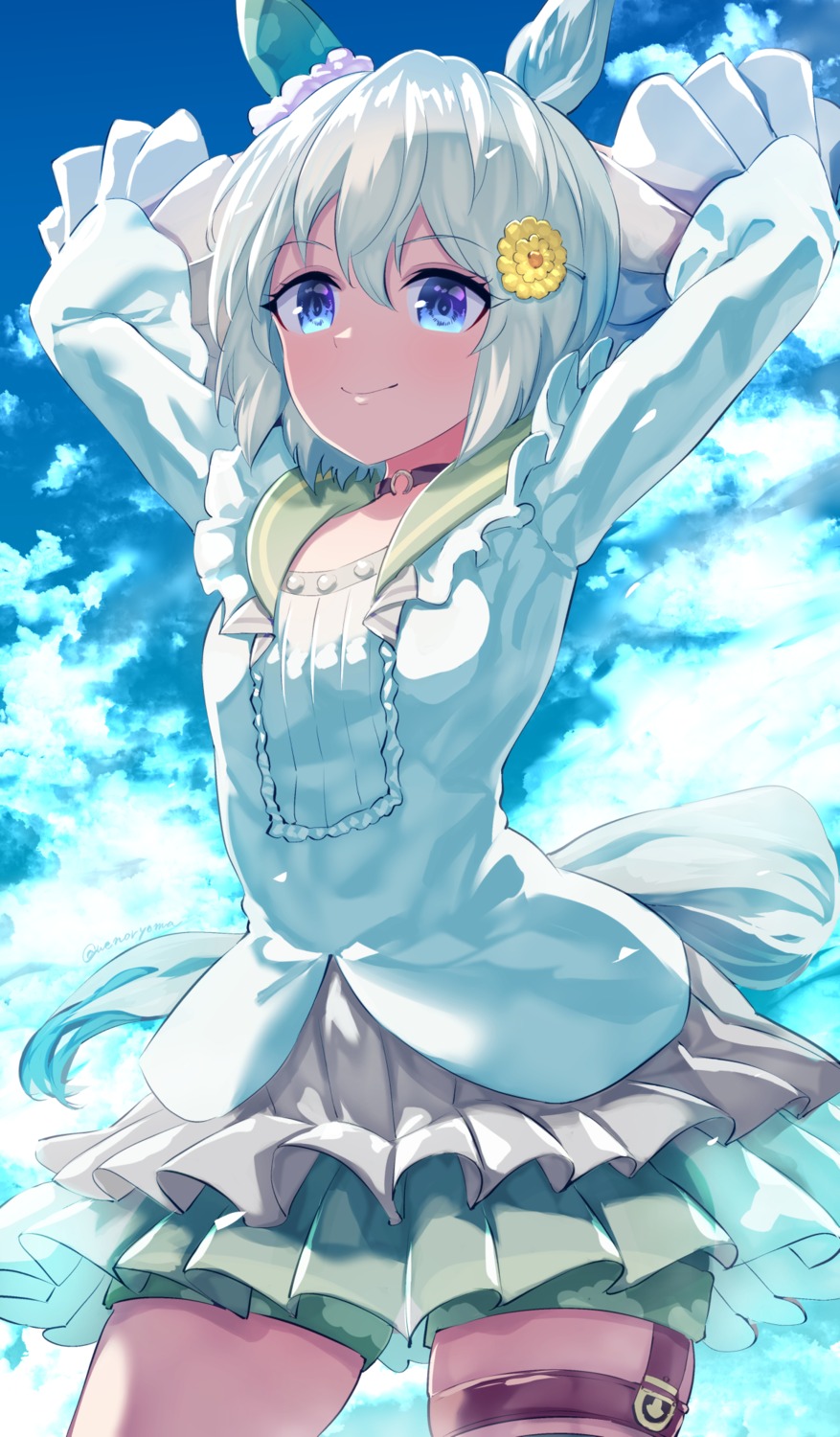 animal_ears, garter, seiun_sky_(umamusume), tail, uenoryoma, uma_musume_pretty_derby