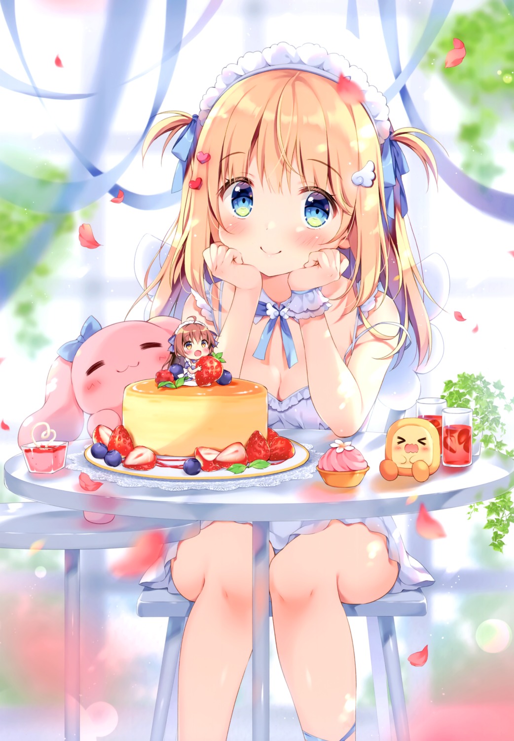 dress, no_bra, pan, pan_no_mimi, skirt_lift, ten_(pan)
