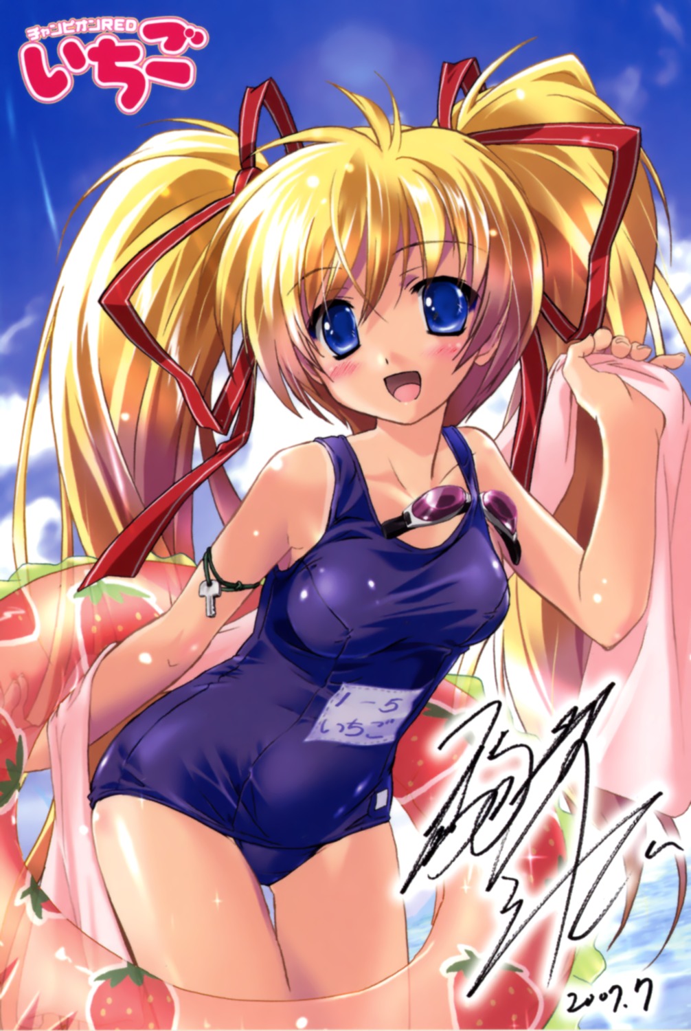 hagano_ichigo, komatsu_e-ji, school_swimsuit, swimsuits