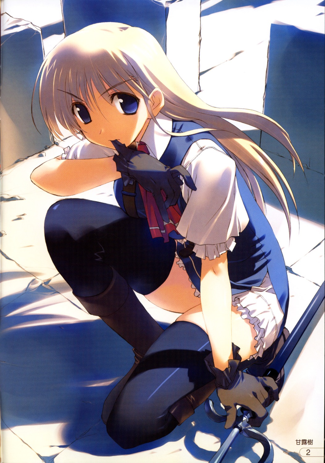 amaduyu_tatsuki, octavia, sword, tears_to_tiara, thighhighs