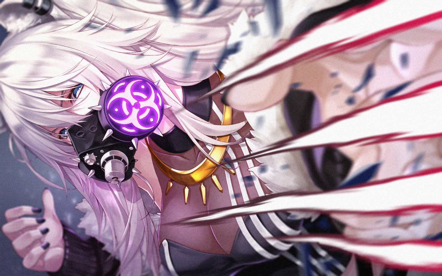 animal_ears, cleavage, fenrir_(fenlil0316), hololive, no_bra, see_through, shishiro_botan