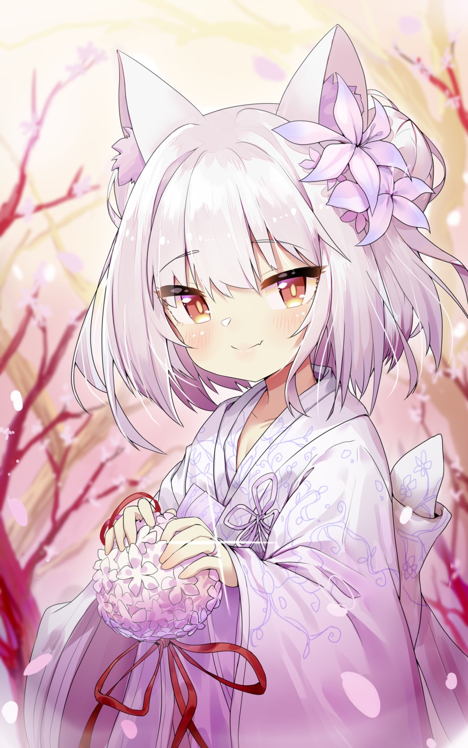 animal_ears, azur_lane, japanese_clothes, pg_(pege544), yukikaze_(azur_lane)