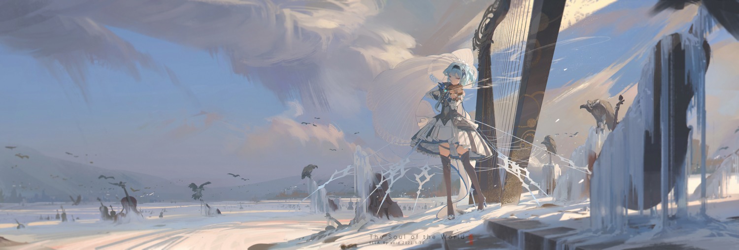 eula, garter, genshin_impact, heels, landscape, thighhighs, void_0