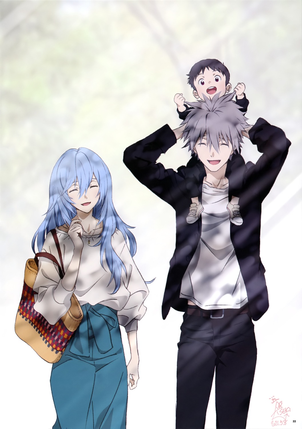 ayanami_rei, ikari_shinji, iseki_shuichi, nagisa_kaworu, neon_genesis_evangelion