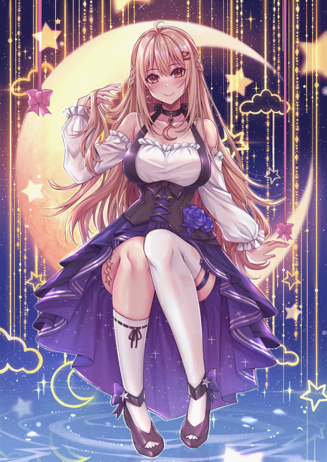 garter, skirt_lift, stockings, thighhighs, tsang_yu_chun