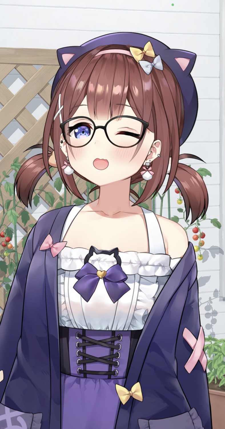 animal_ears, ayamy, ayamy_(vtuber), megane, nekomimi, sweater