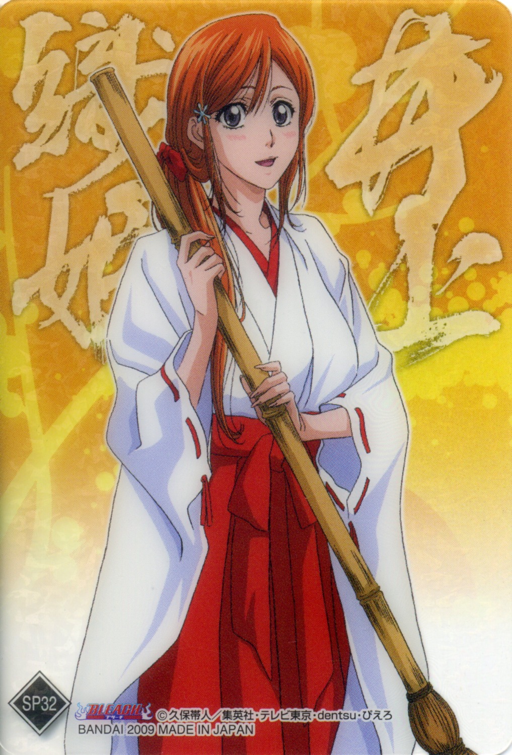 bleach, card, inoue_orihime, miko