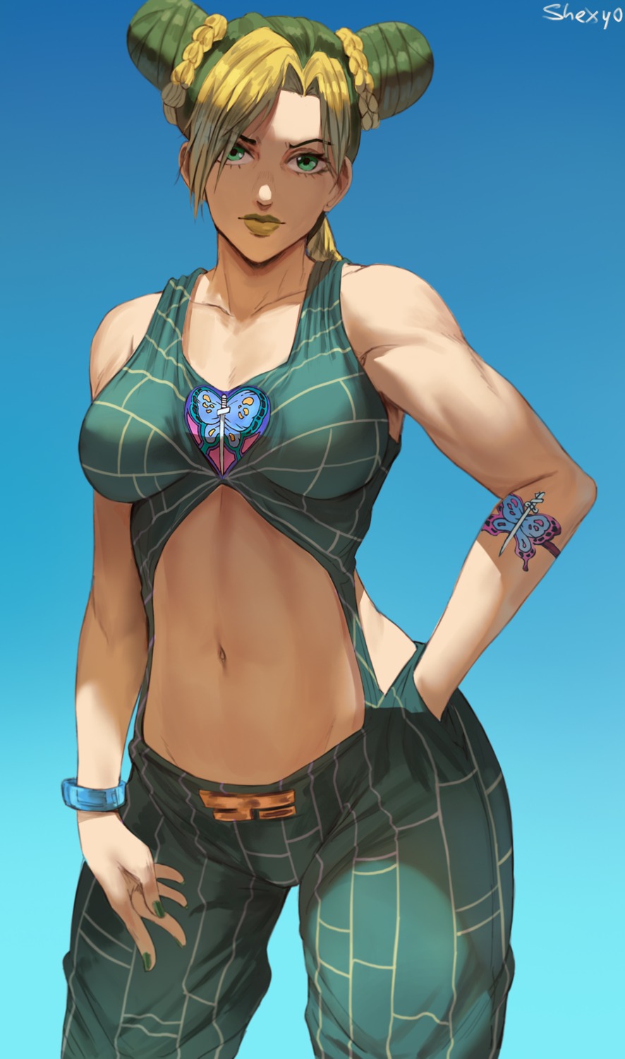 jojo_no_kimyou_na_bouken, jojo_no_kimyou_na_bouken_part_6:_stone_ocean, kuujou_jolyne, shexyo, tattoo
