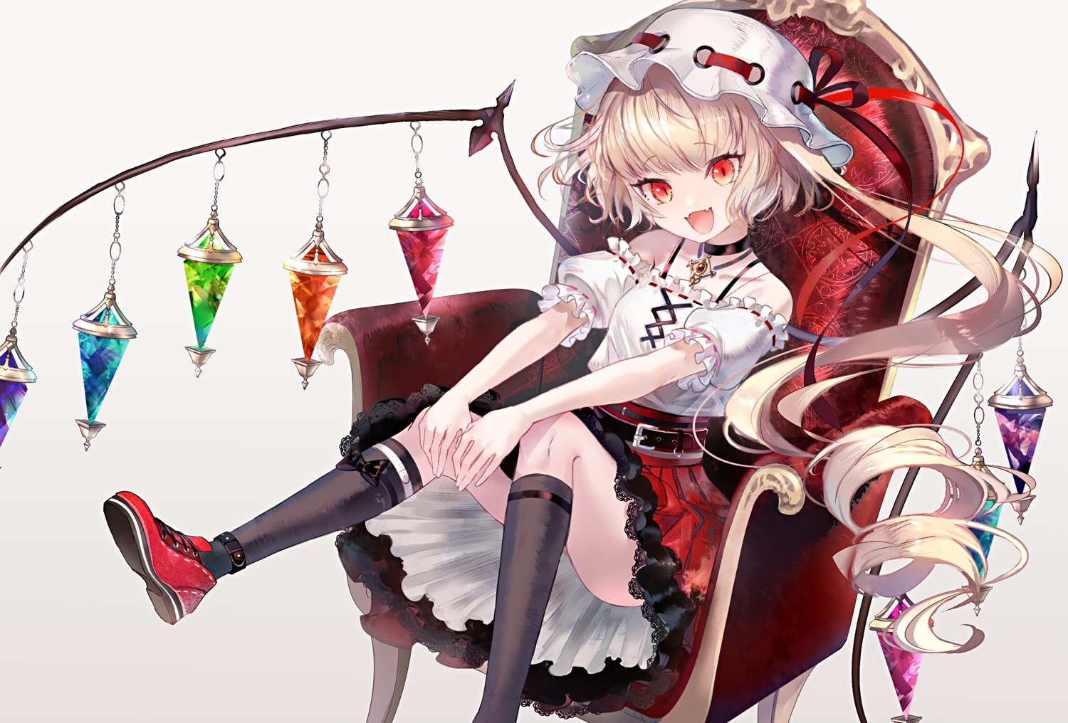 flandre_scarlet, rooseputo_02, skirt_lift, touhou, wings