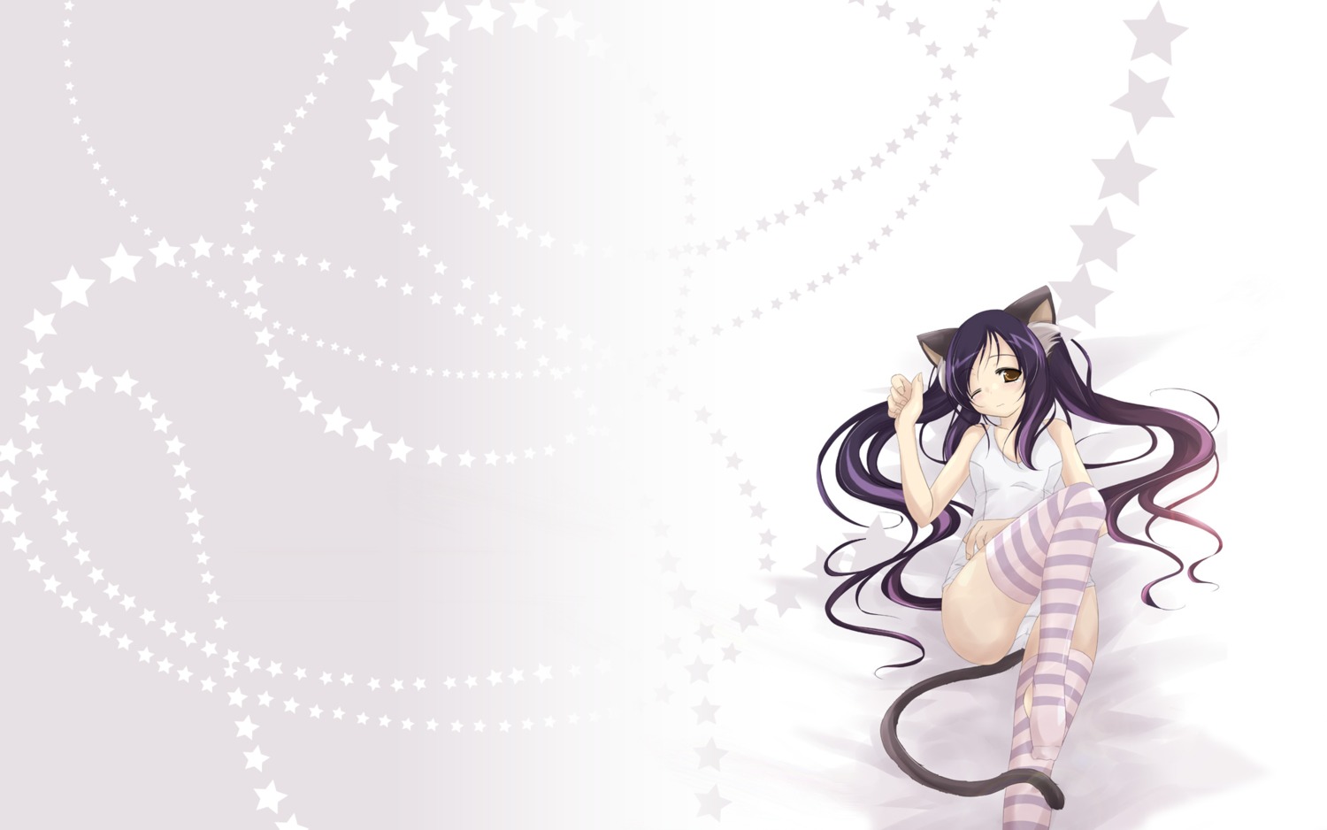 animal_ears, k-on!, nakano_azusa, nekomimi, wallpaper, yumesato_makura
