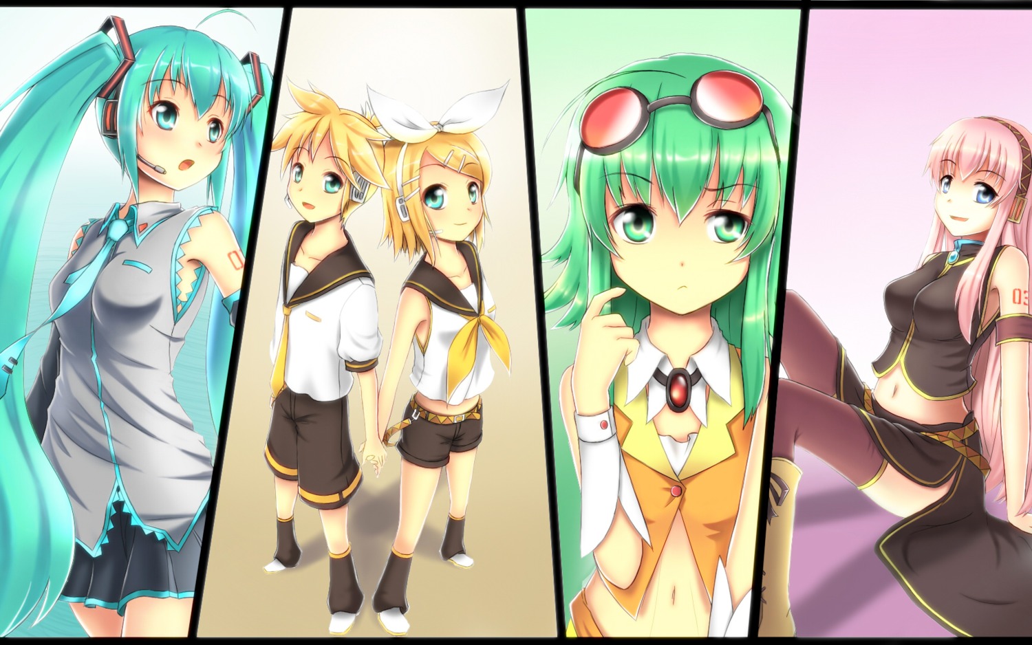 gumi, hatsune_miku, kagamine_len, kagamine_rin, lino-lin, megurine_luka, vocaloid