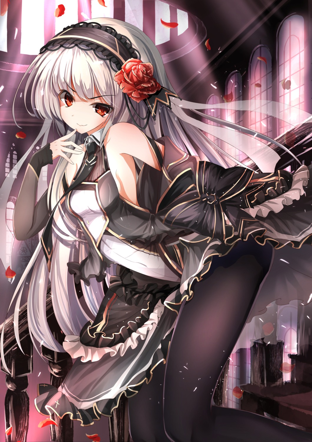 haguruma_c, lolita_fashion, pantyhose, skirt_lift
