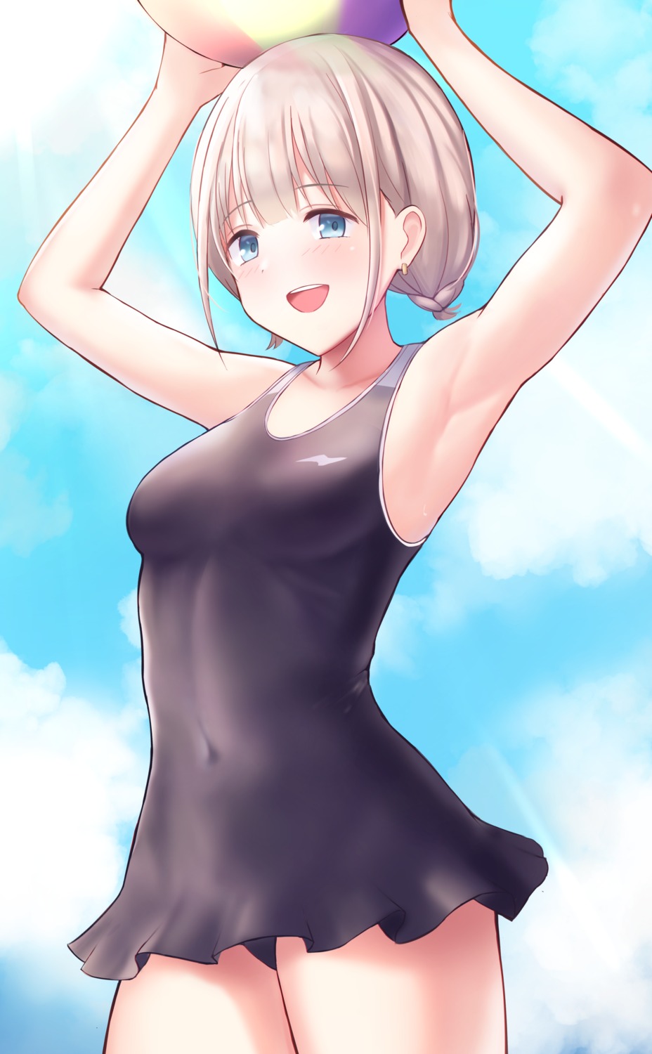 moshi_imo, serizawa_asahi, swimsuits, the_idolm@ster, the_idolm@ster_shiny_colors