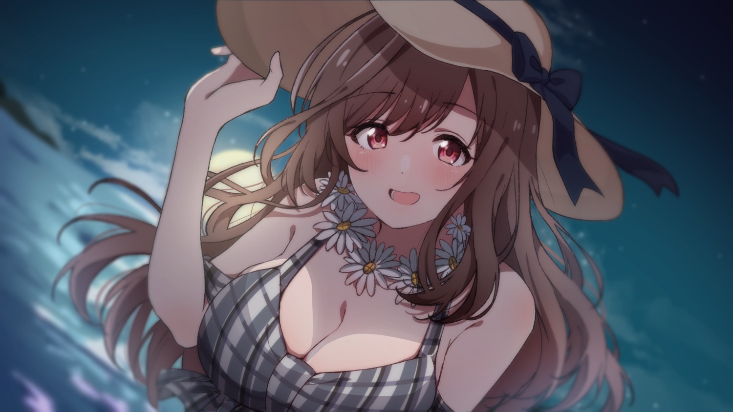 cleavage, kirizuki_reika, the_idolm@ster, the_idolm@ster_shiny_colors, tsukioka_kogane, wallpaper