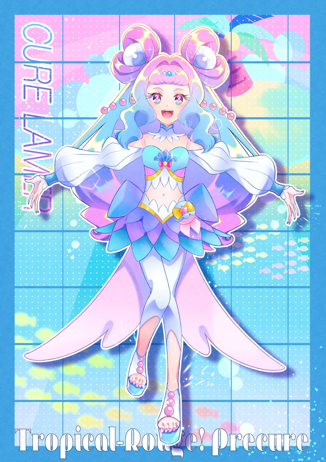 laura_(precure), magu_(magupan), precure, tropical-rouge!_precure