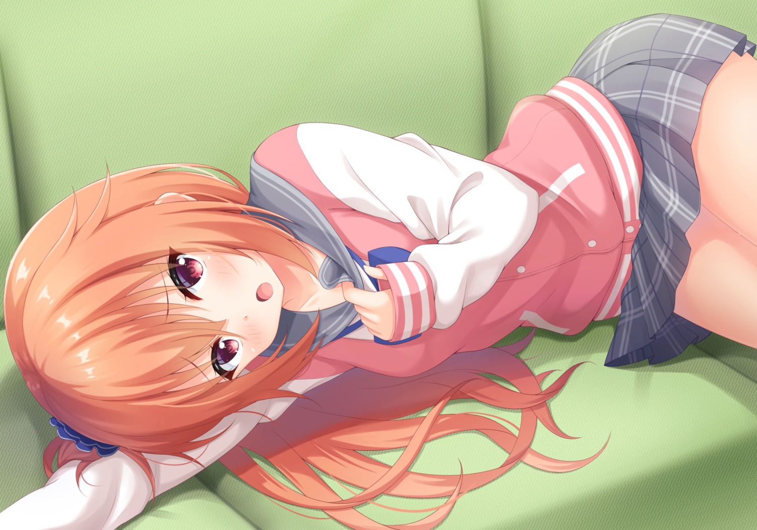 7fuji_06, inaba_meguru, sanoba_witch, seifuku, skirt_lift
