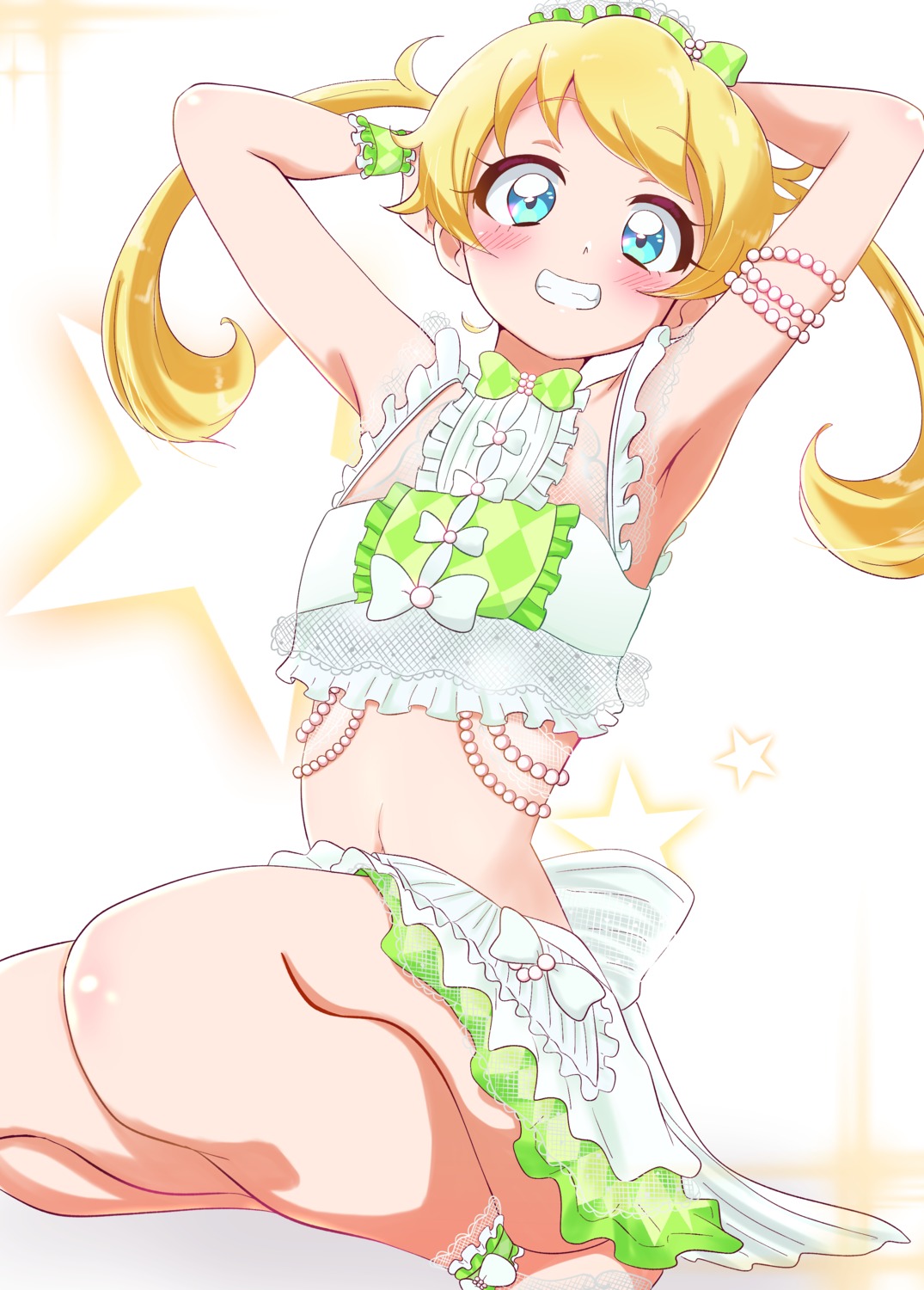 kiratto_pri_chan, moegi_emo, pretty_series, see_through, skirt_lift, sugimura_mickey