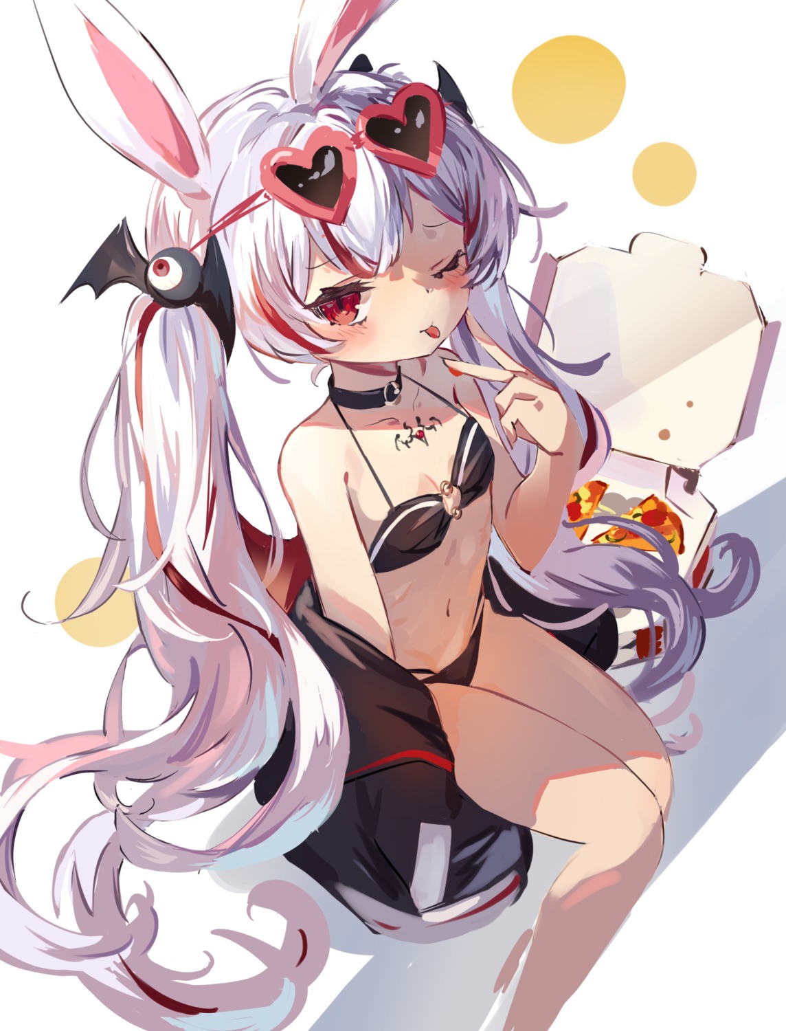 alice_alucard_channel, alice_c._alucard, animal_ears, bikini, bunny_ears, fujii_shino, megane, swimsuits