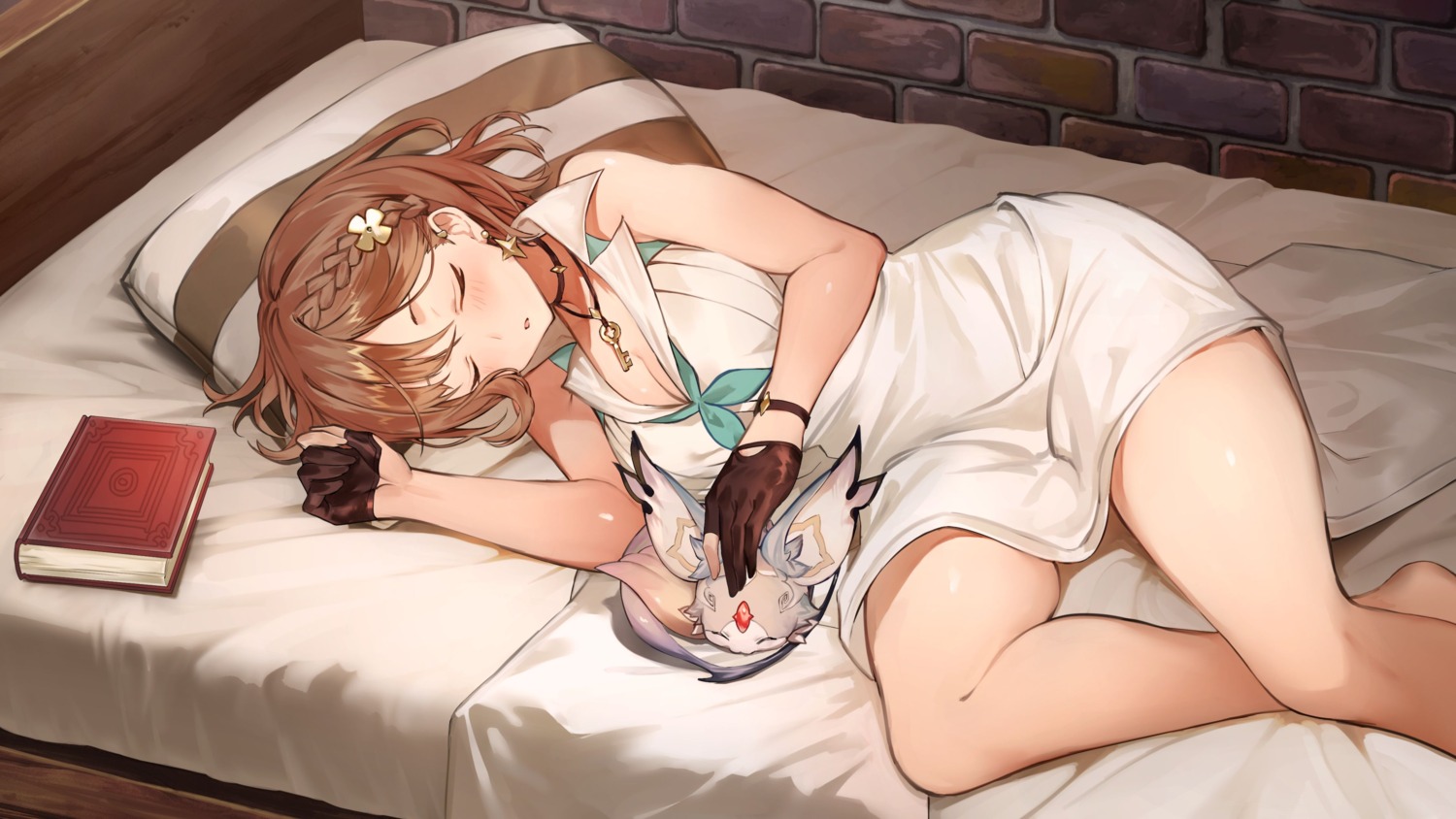 atelier, atelier_ryza, atelier_ryza_2, cleavage, dress, fi_(atelier), game_cg, koei_tecmo