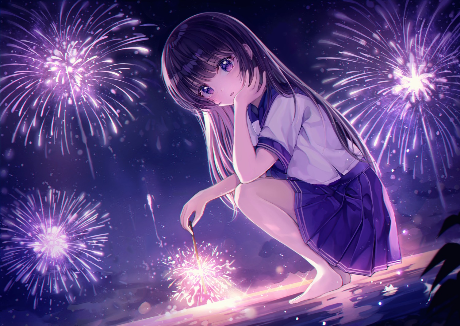 seifuku, skirt_lift, ssum_(ehf_dustk), wet