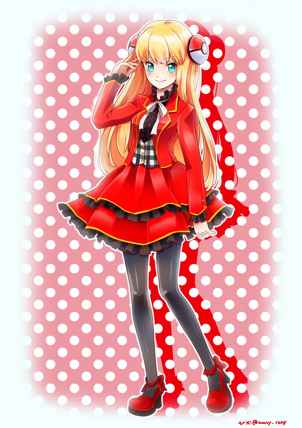 heels, pantyhose, pokemon, pokemon_duel, sharon_(pokemon), toppema_mapetto
