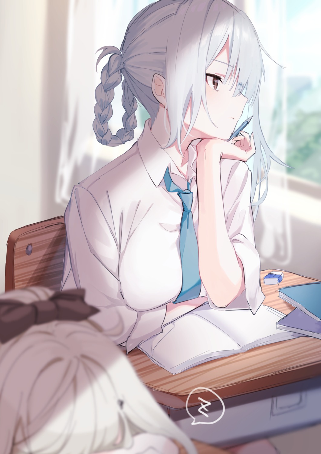 crossover, drakengard, drakengard_3, hinakano_h, kaine_(nier), nier, nier_replicant, seifuku