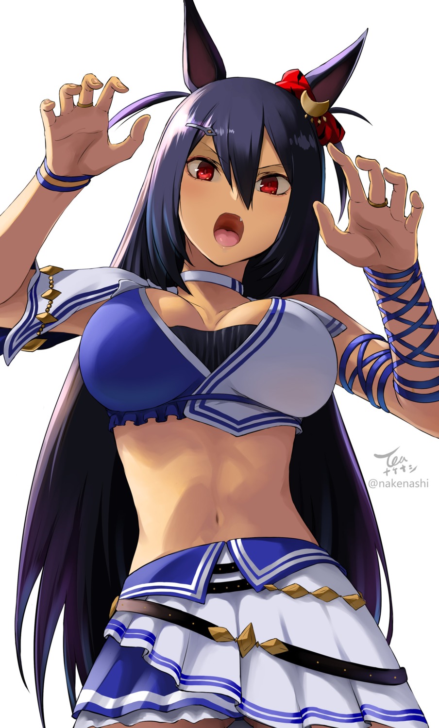 animal_ears, hishi_amazon_(umamusume), tea_(nakenashi), uma_musume_pretty_derby, uniform