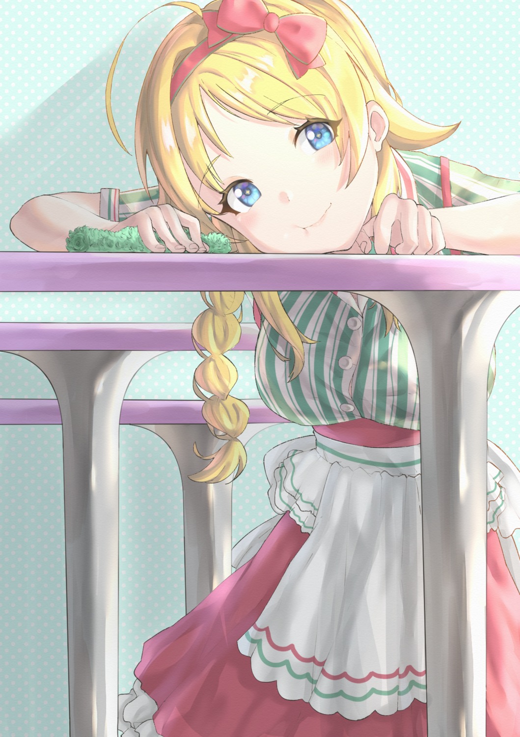 hachimiya_meguru, shignonpencil, the_idolm@ster, the_idolm@ster_shiny_colors, waitress