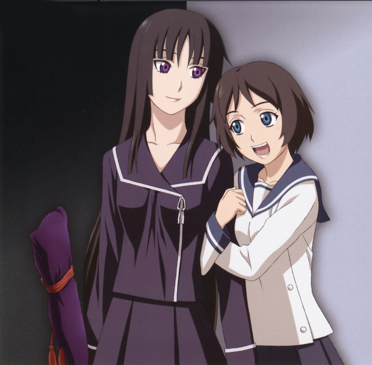 ga-rei_zero, isayama_yomi, seifuku, tsuchimiya_kagura