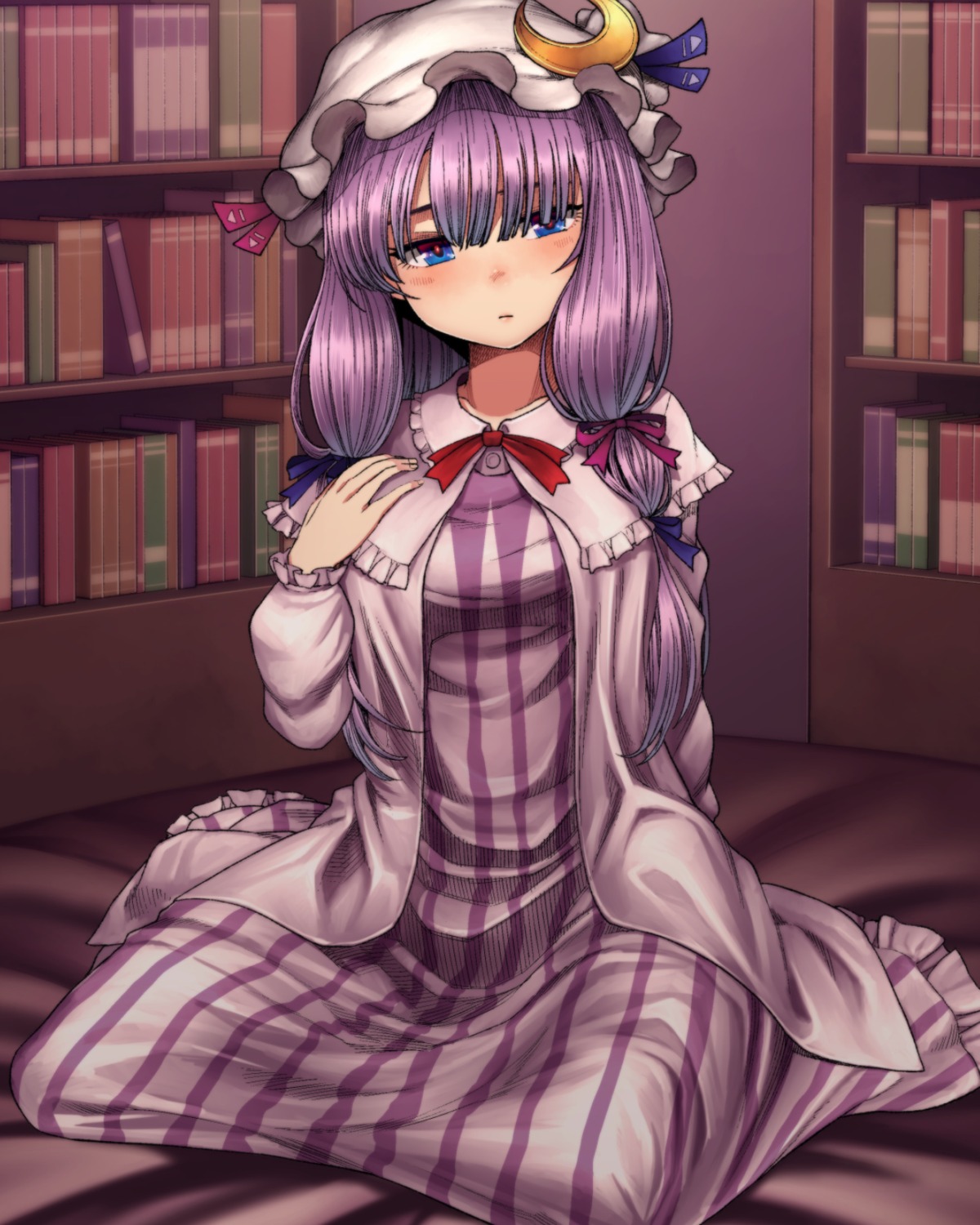 chiaki_rakutarou, dress, patchouli_knowledge, touhou