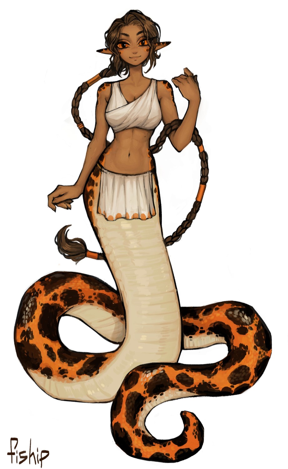 mathilda_fiship, monster_girl, pointy_ears, tail