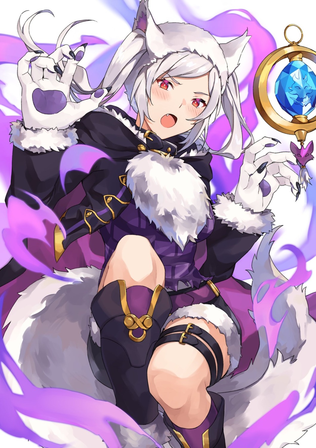 animal_ears, daraen, fire_emblem, fire_emblem_heroes, fire_emblem_kakusei, garter, kamu_(kamuuei), robin_(fire_emblem)