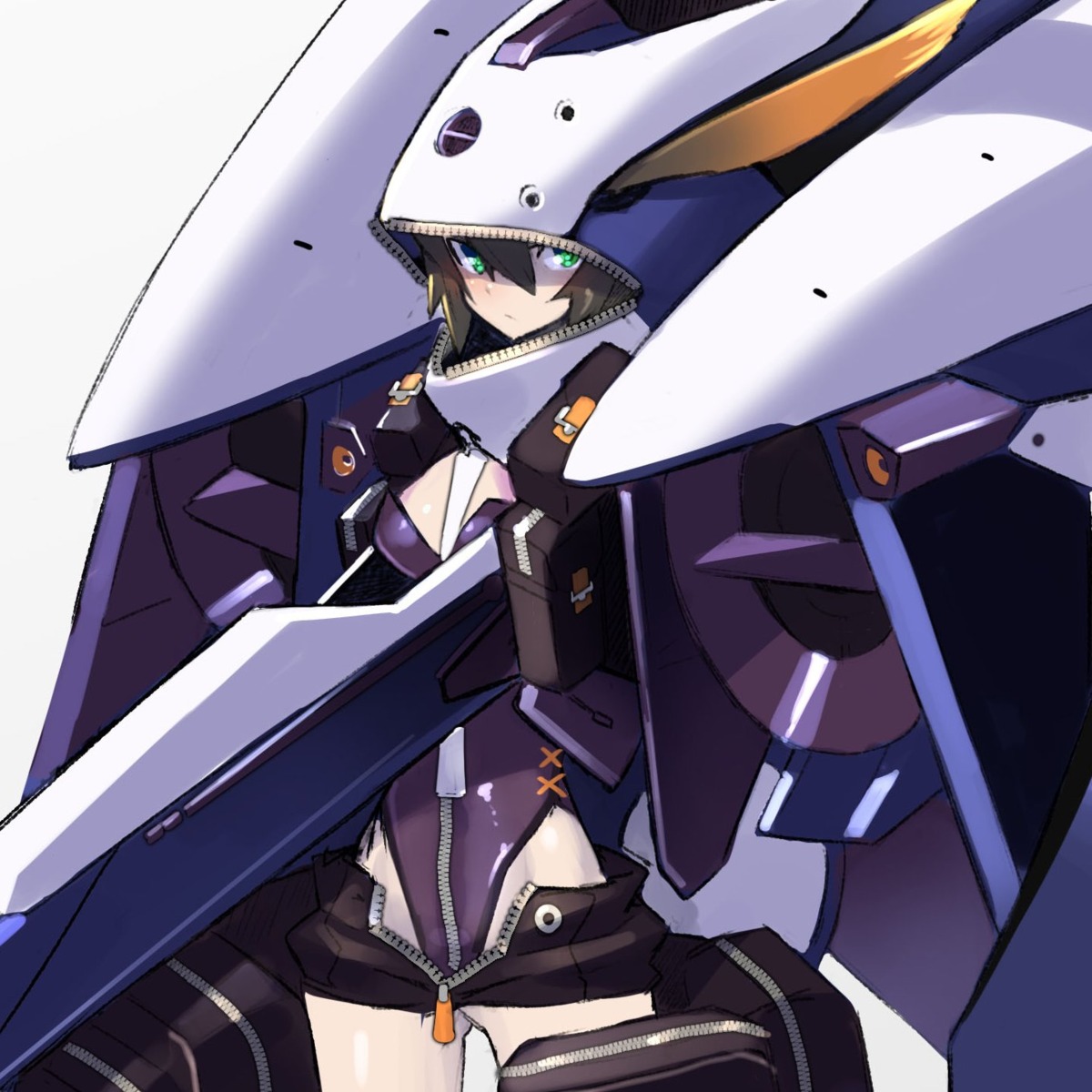 advance_of_zeta, gundam, leotard, mecha_musume, takamine_nadare, tr-6_woundwort, zeta_gundam
