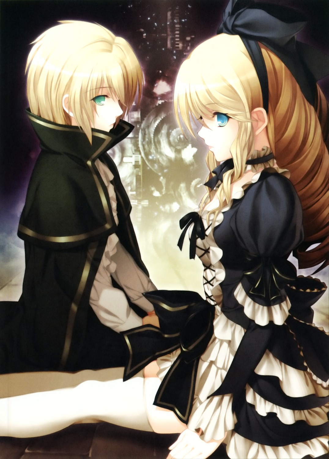 carnevale_della_luce_della_luna, fora, lolita_fashion, novela, oosaki_shinya, thighhighs