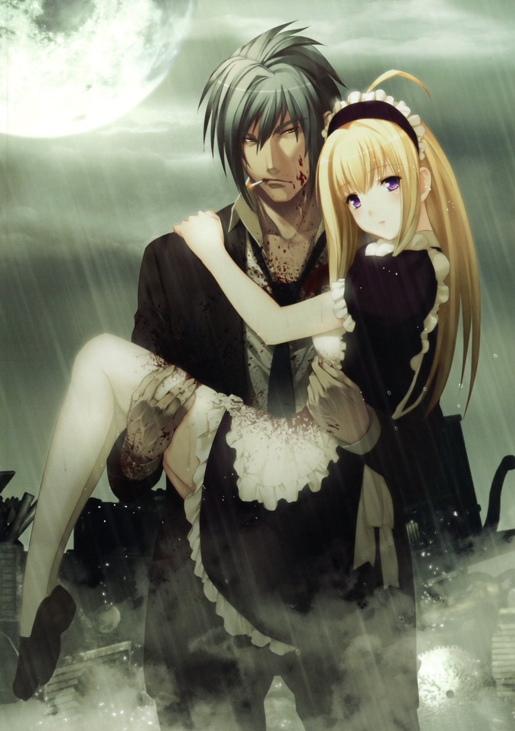 anna, blood, carnevale_della_luce_della_luna, maid, oosaki_shinya, romeo