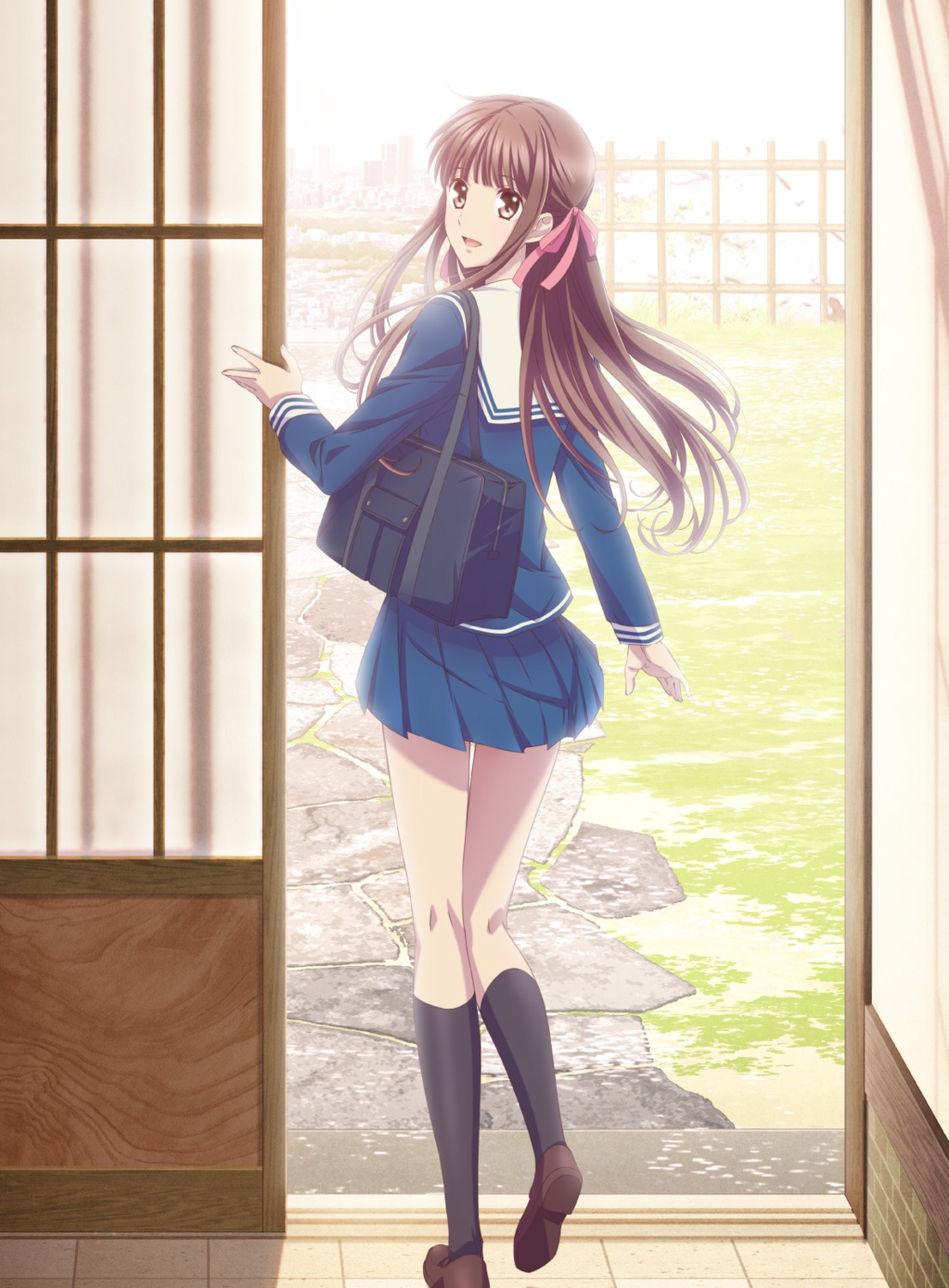 fruits_basket, honda_tohru, seifuku, skirt_lift, tagme