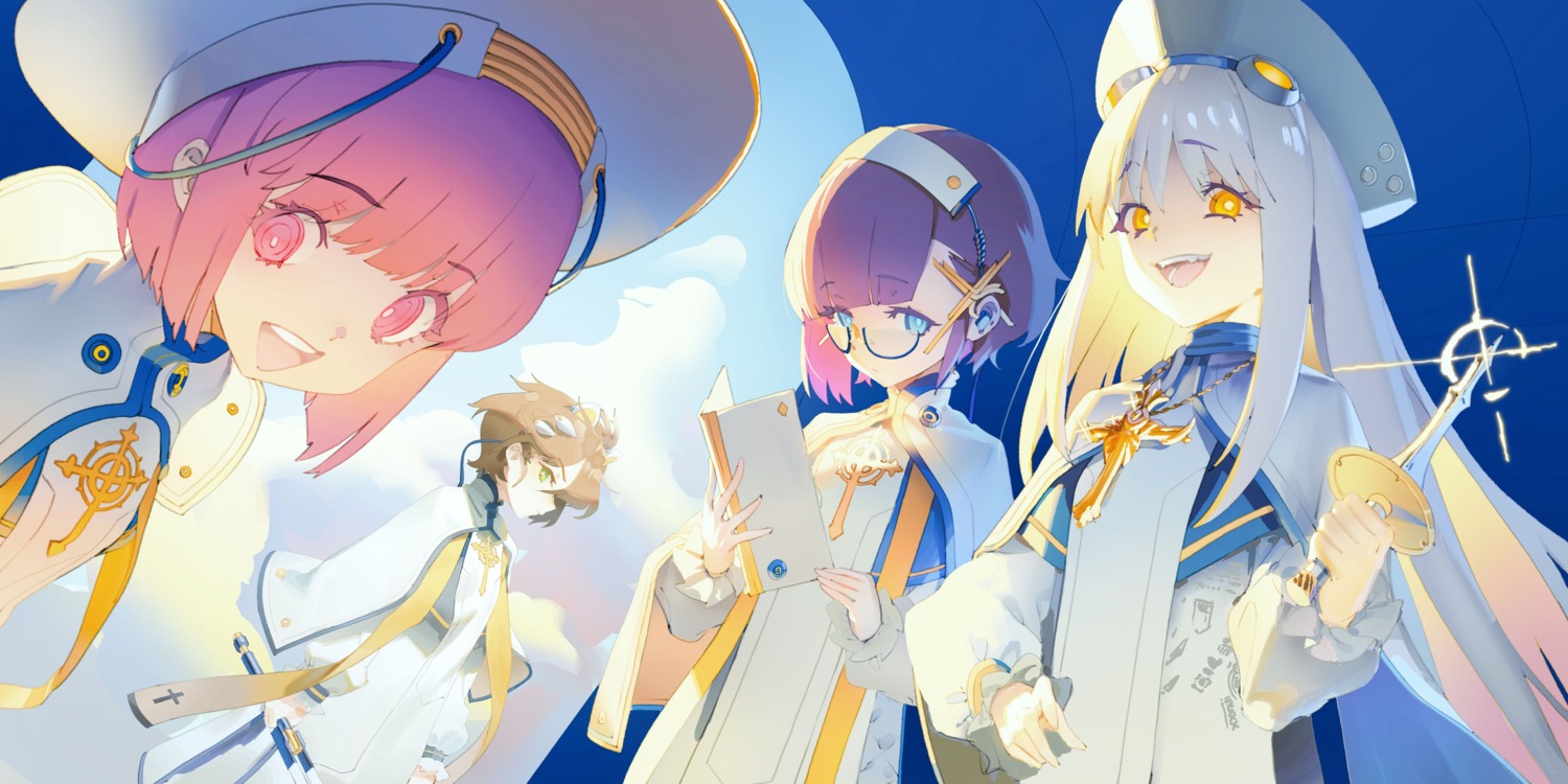 alchemy_stars, megane, olys, seifuku, sword, weapon