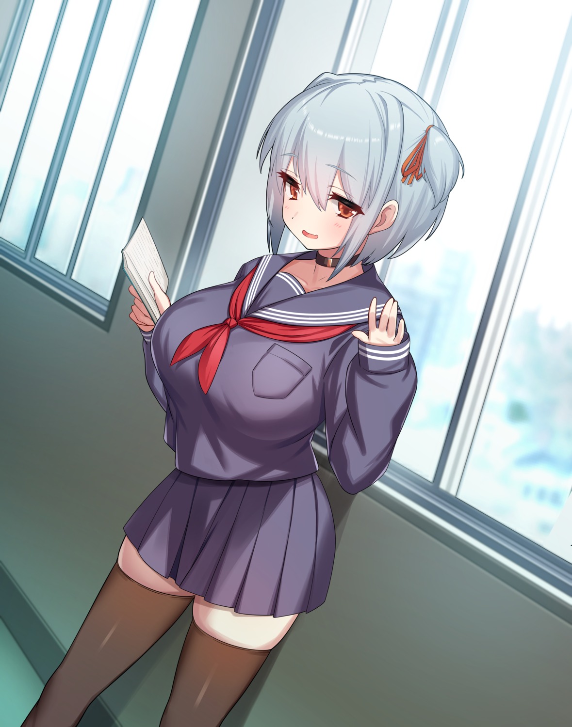 green322, seifuku, thighhighs